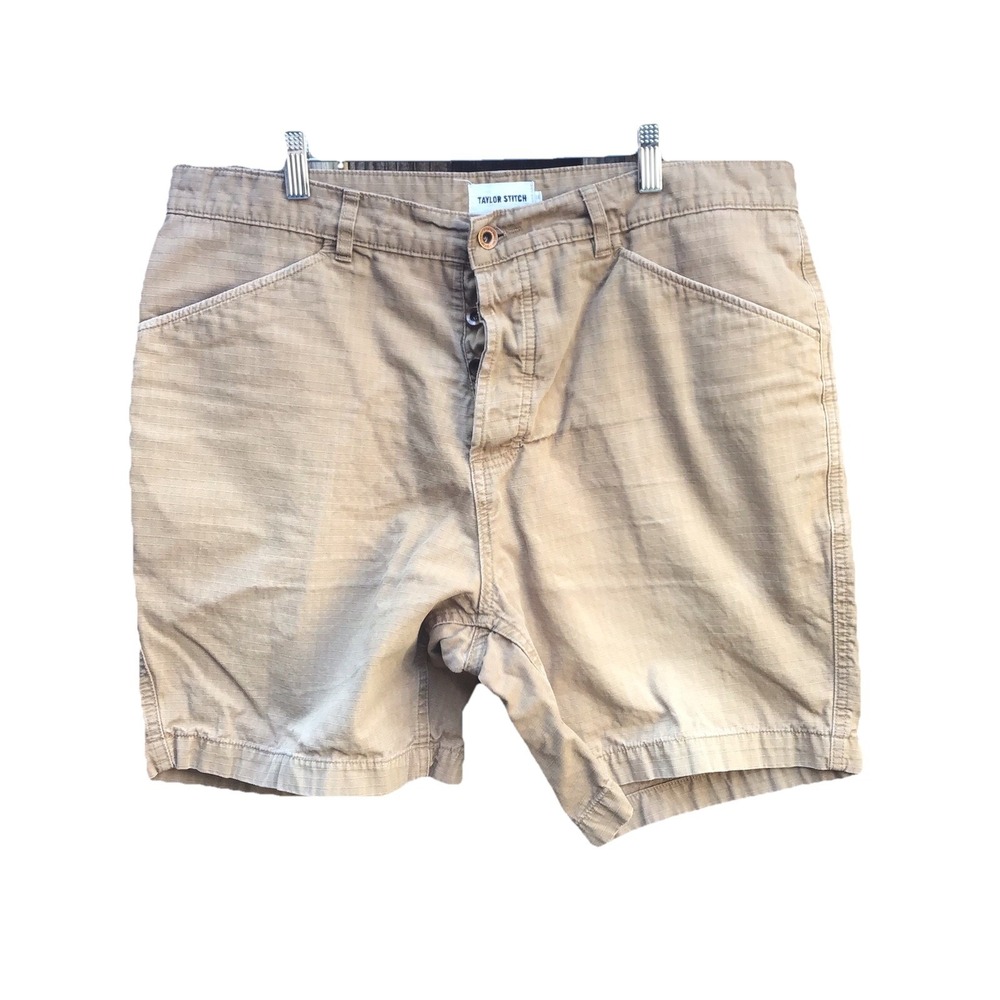 Taylor Stitch Men's Ripstop Utility Shorts Tan Khaki Size 38